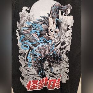 Black Kaiju No8 Graphic Anime Shirt